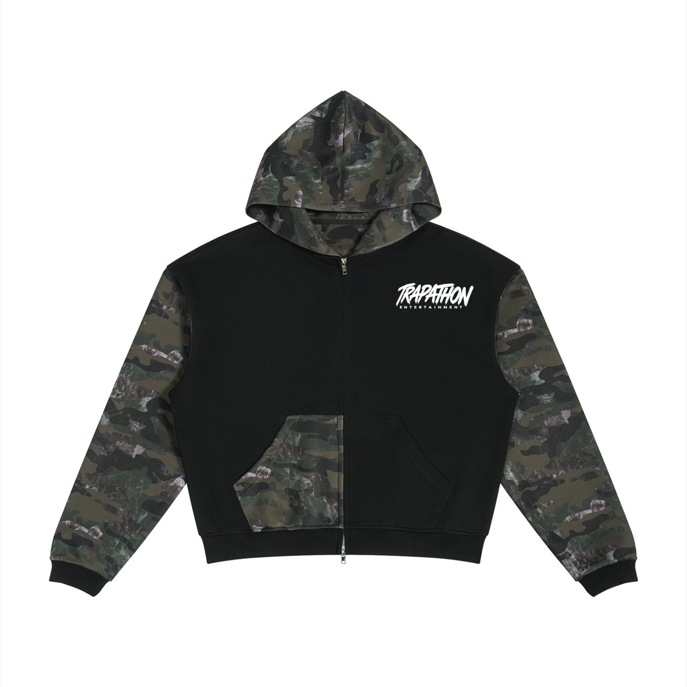 Unisex Colorblock Zip hoodie