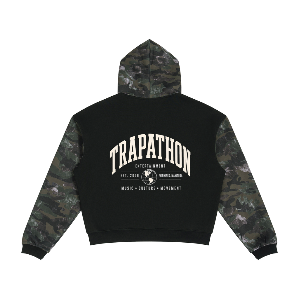 Unisex Colorblock Zip hoodie