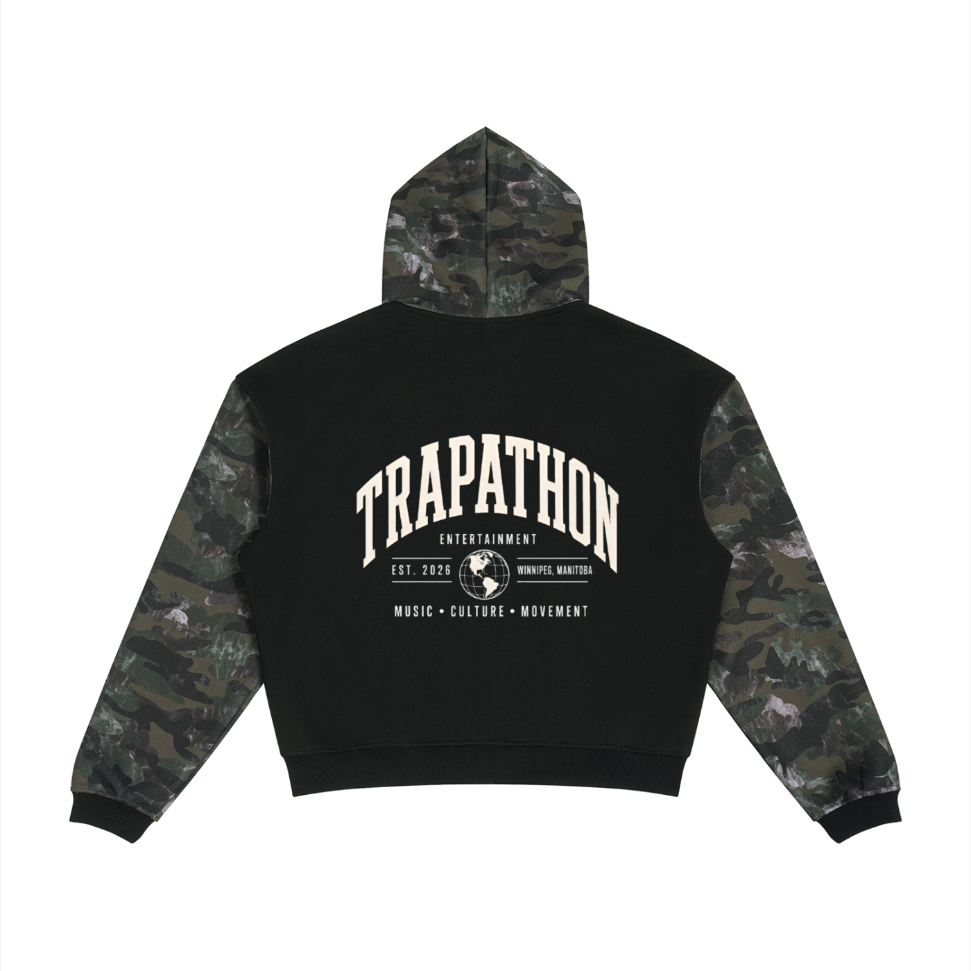 Unisex Colorblock Zip hoodie